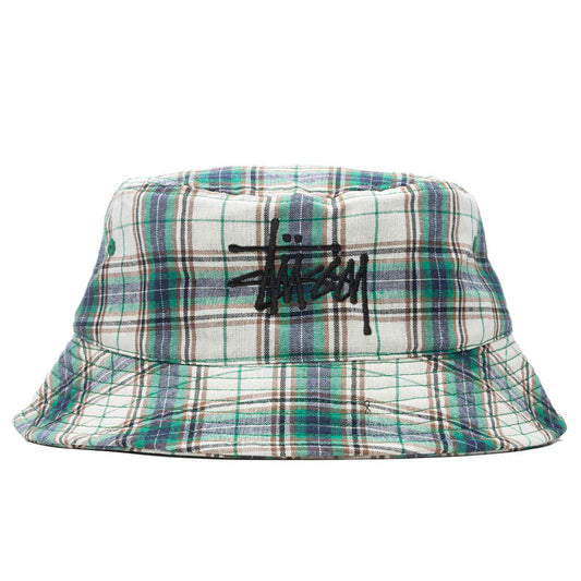 Madras Plaid Big Logo Bucket - Green
