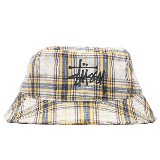Madras Plaid Big Logo Bucket - Yellow