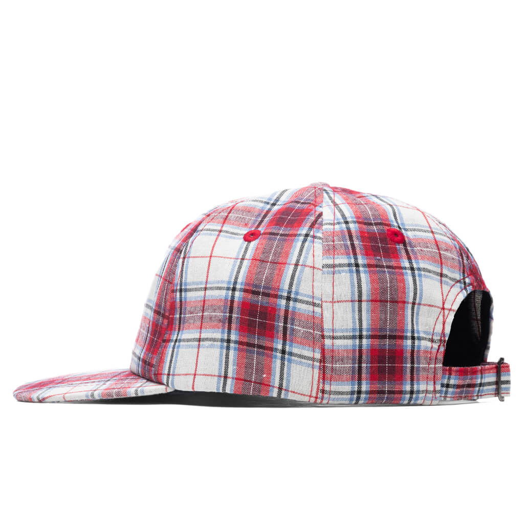 Madras Plaid Big Logo Low Pro - Red
