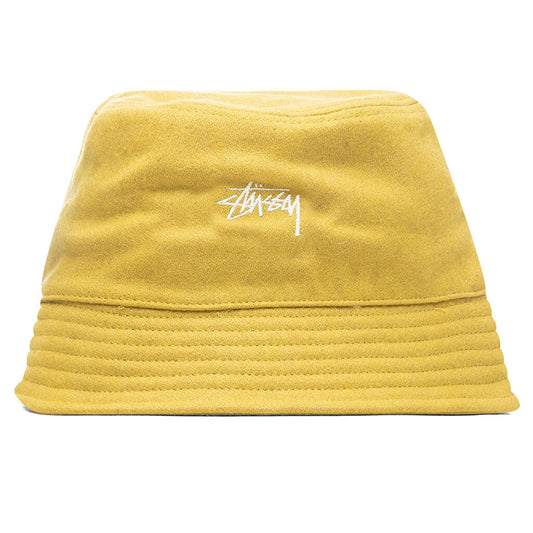 Melton Wool Deep Bucket Hat - Sulfur