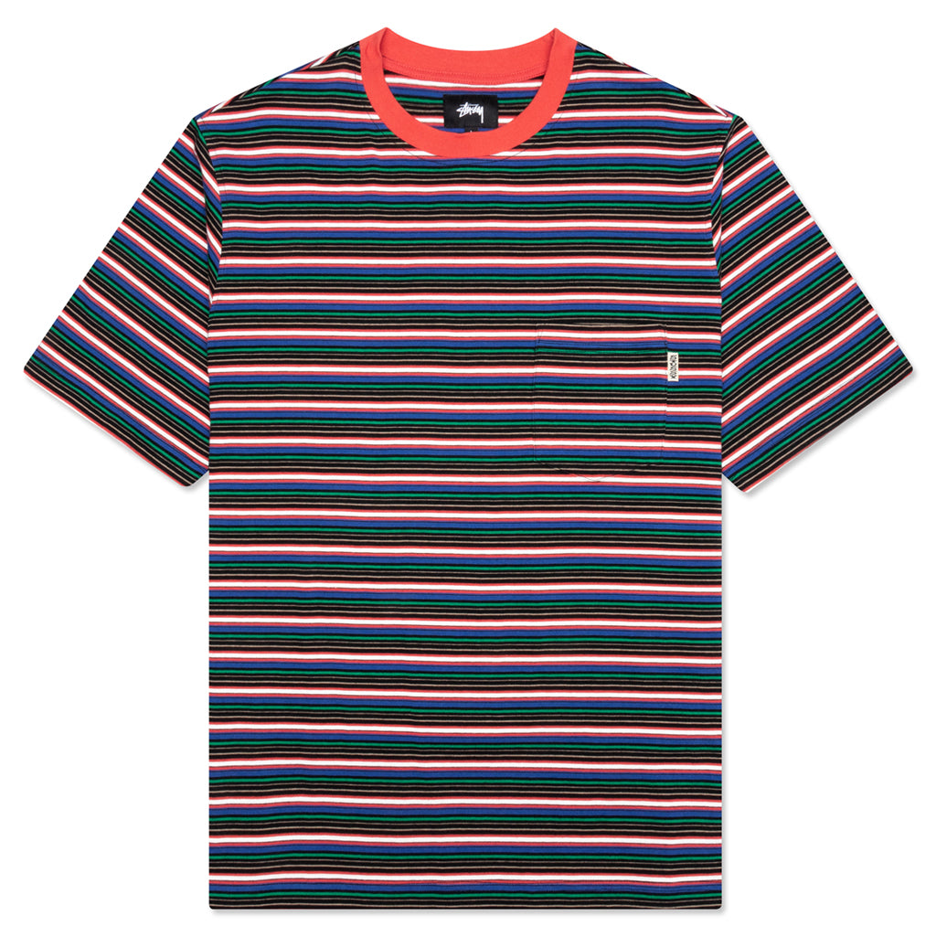 Mini Stripe Crew - Red