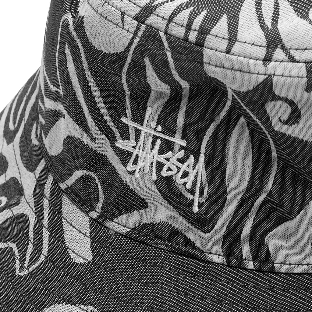 Nylon Hawaiian Bucket Hat - White