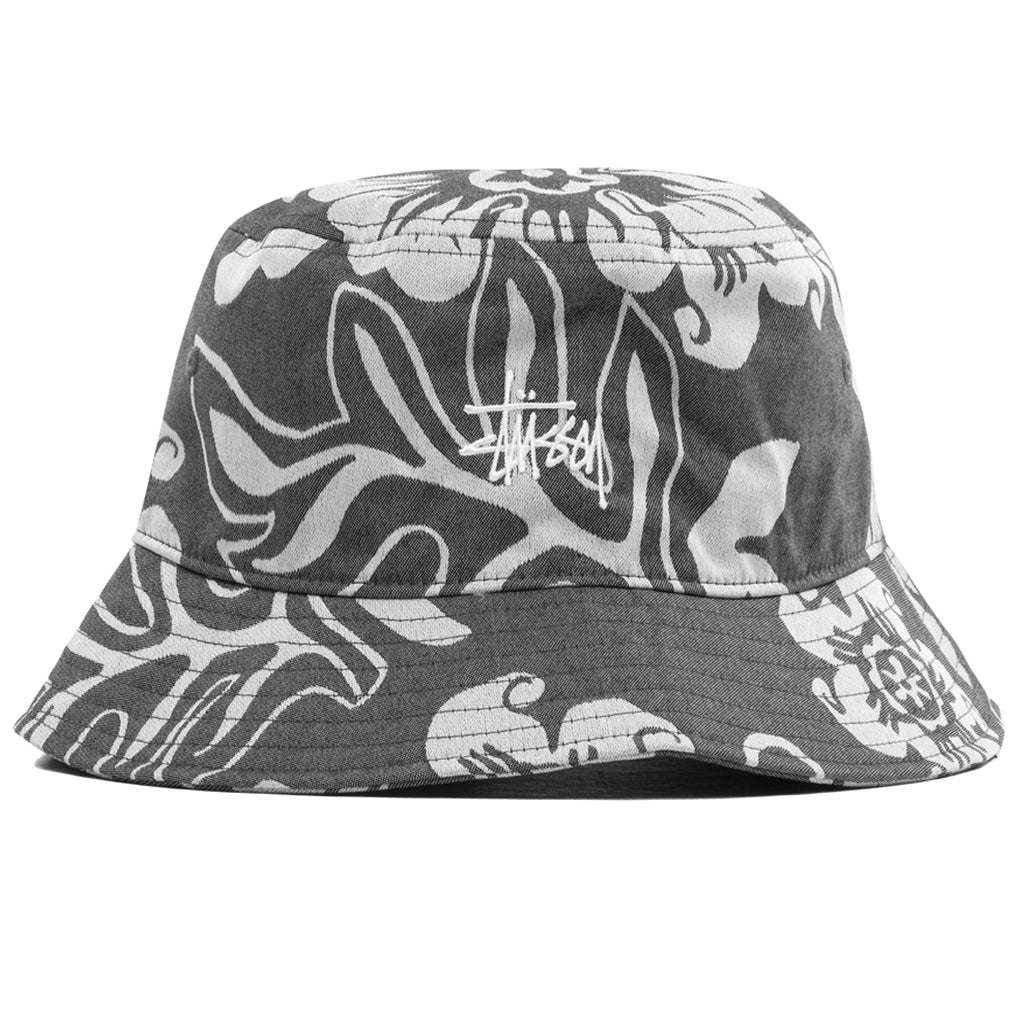 Nylon Hawaiian Bucket Hat - White