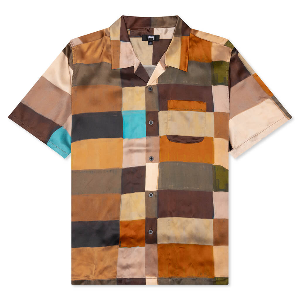 Painted Check Silk Shirt - Multi