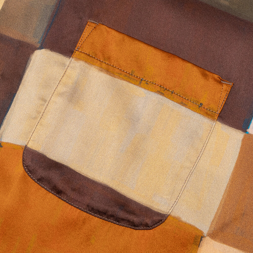 Painted Check Silk Shirt - Multi