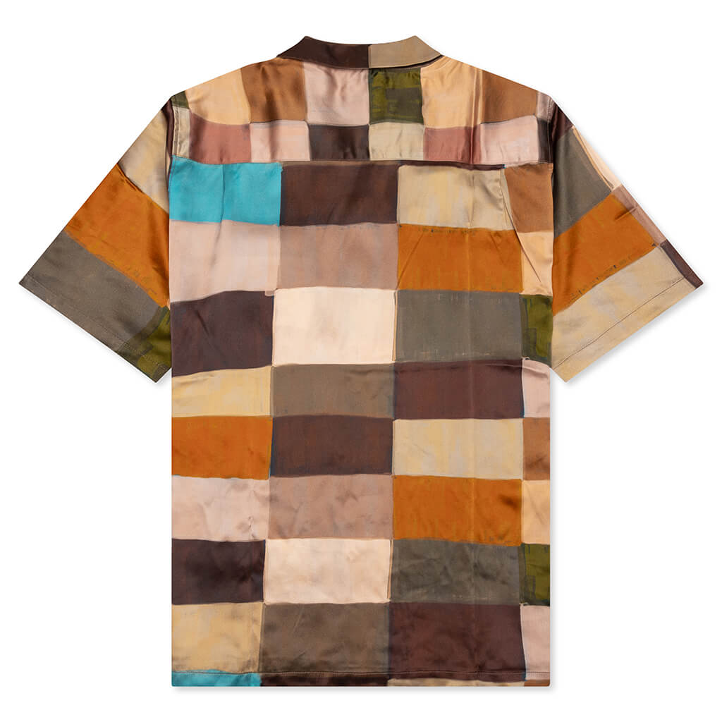Painted Check Silk Shirt - Multi