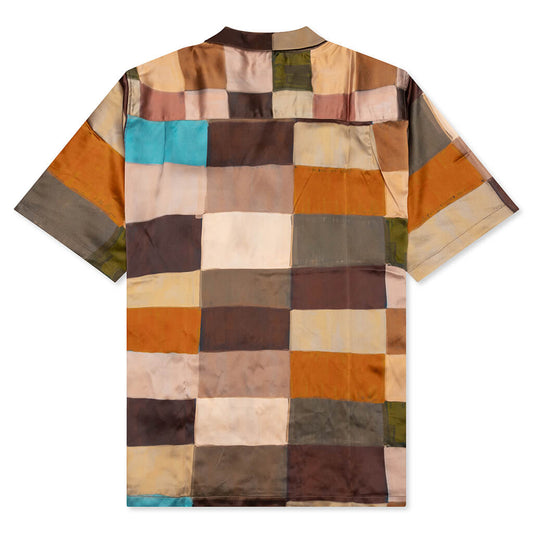 Painted Check Silk Shirt - Multi