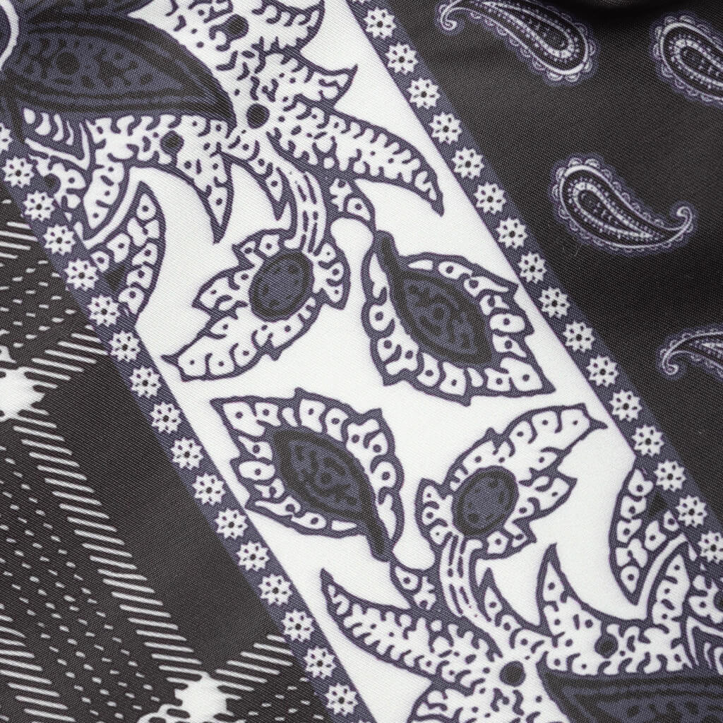 Paisley Plaid Water Short - Black
