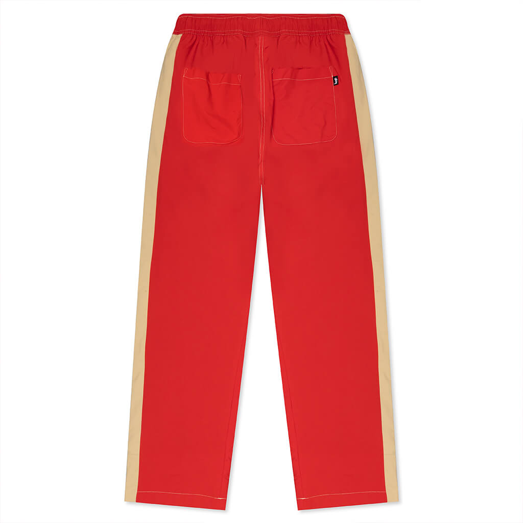 Panel Track Relaxed Pant - Red