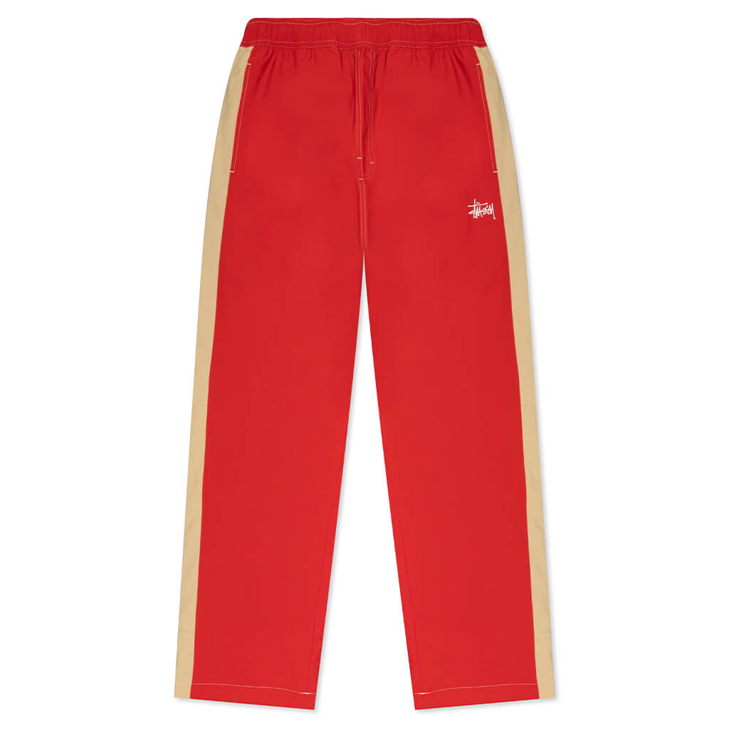 Panel Track Relaxed Pant - Red