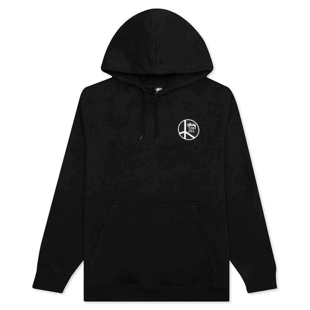 Peace Dot Hoodie - Black