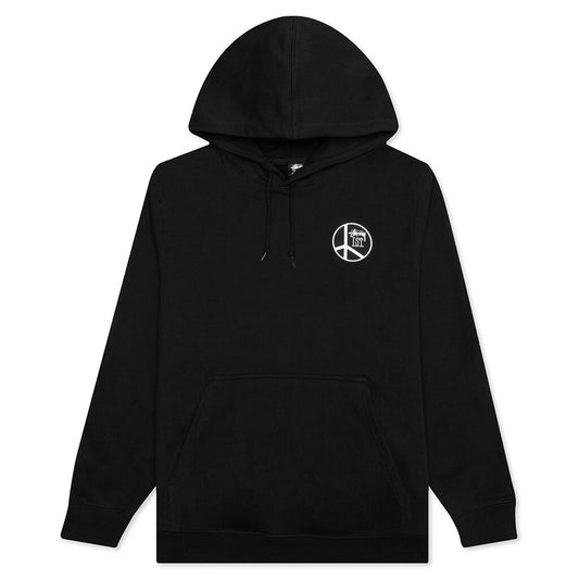 Peace Dot Hoodie - Black