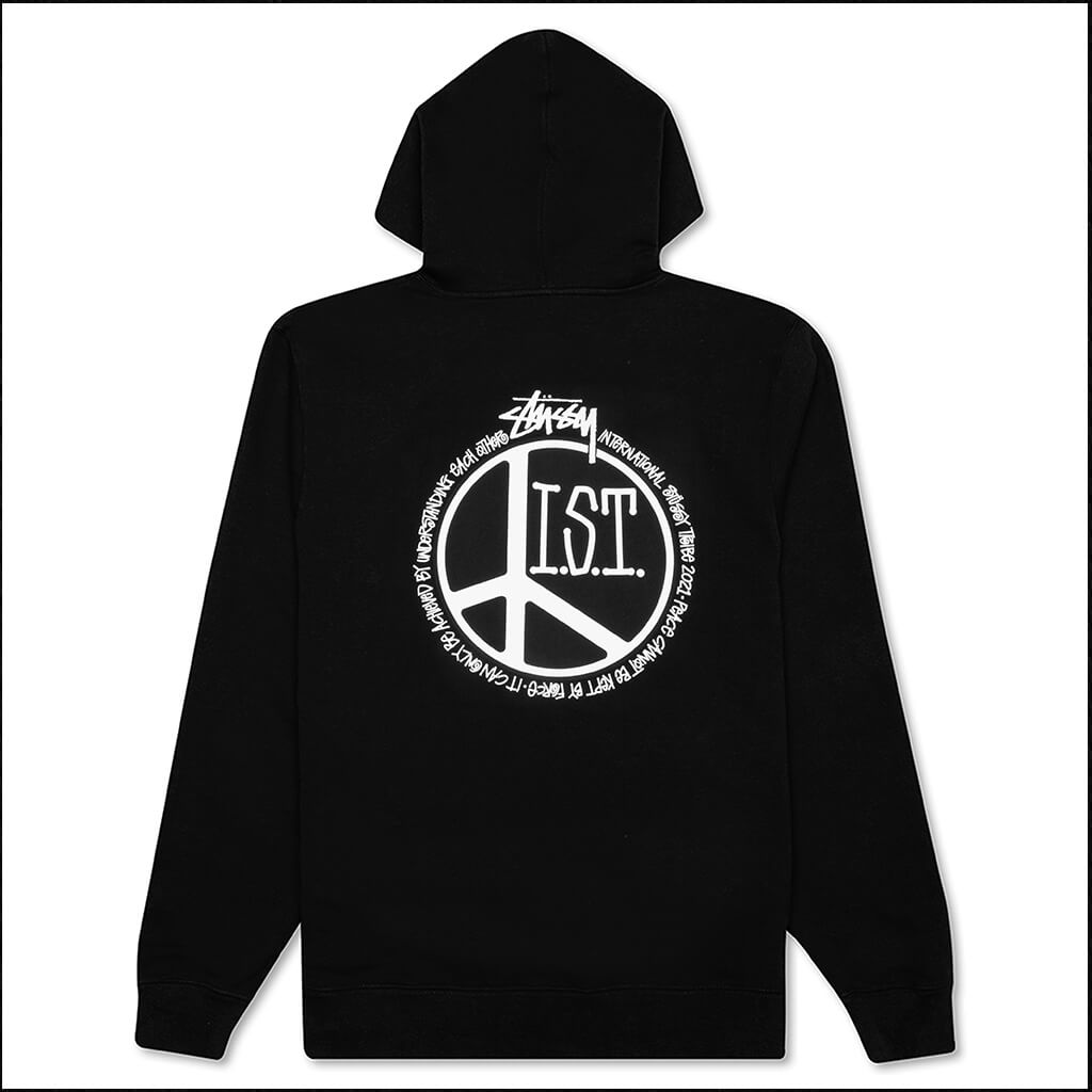 Peace Dot Hoodie - Black
