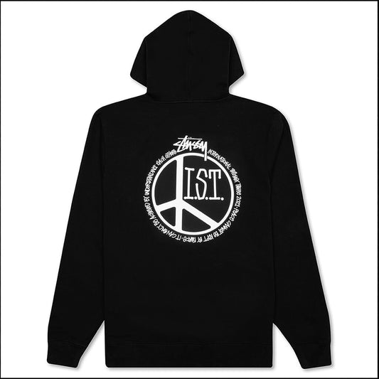 Peace Dot Hoodie - Black