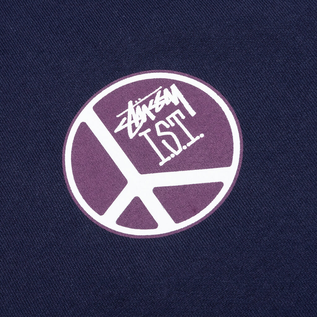 Peace Dot Hoodie - Navy