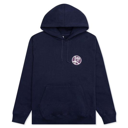 Peace Dot Hoodie - Navy