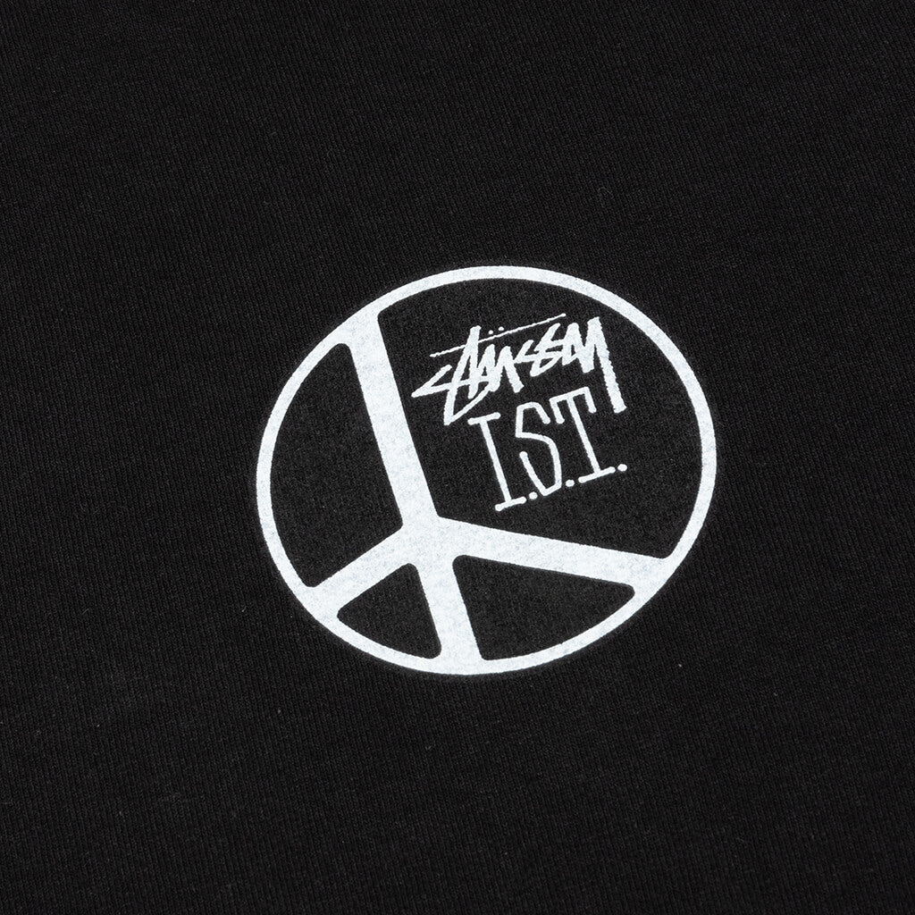 Peace Dot Pigment Dyed Tee - Black