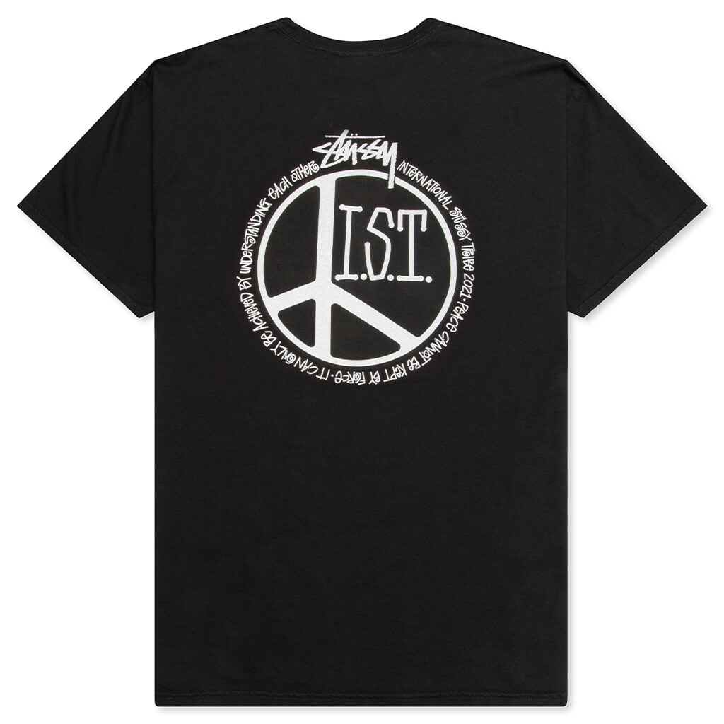Peace Dot Pigment Dyed Tee - Black