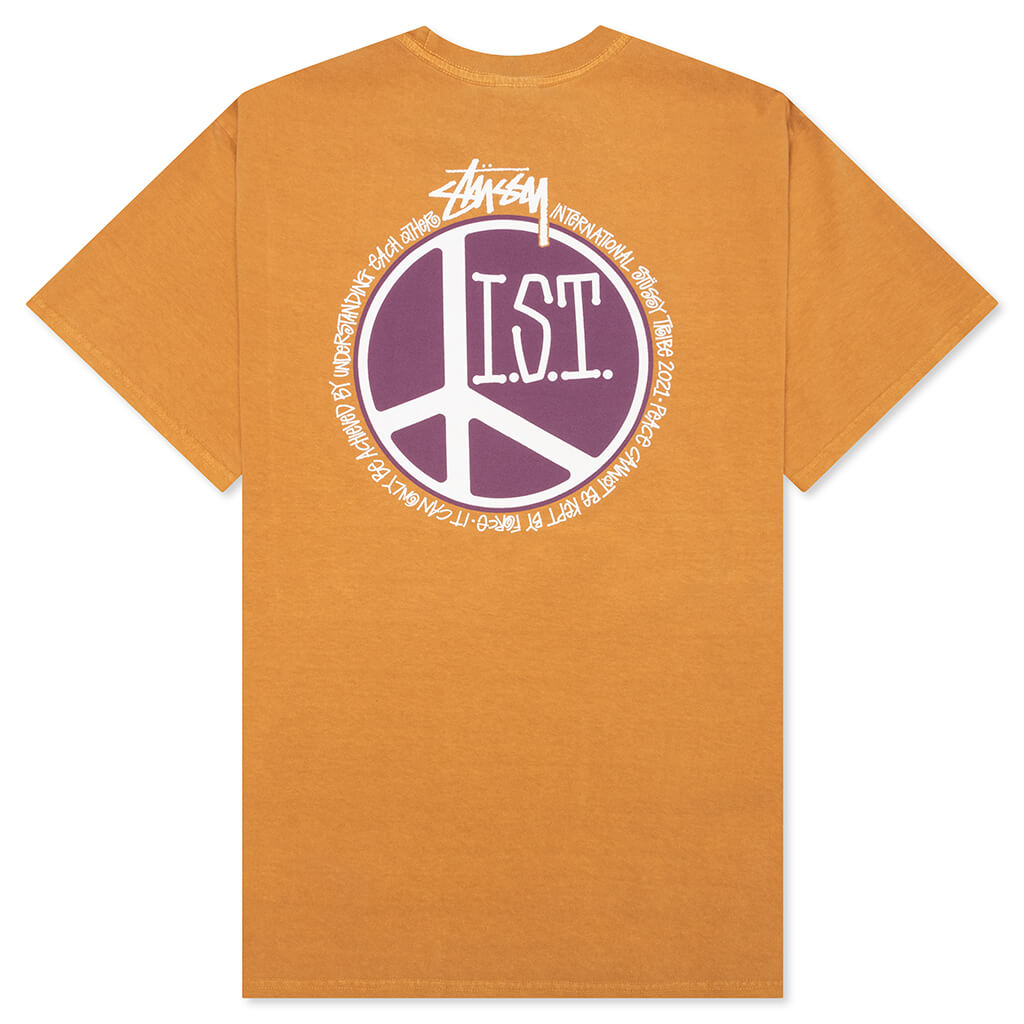 Peace Dot Pigment Dyed Tee - Copper