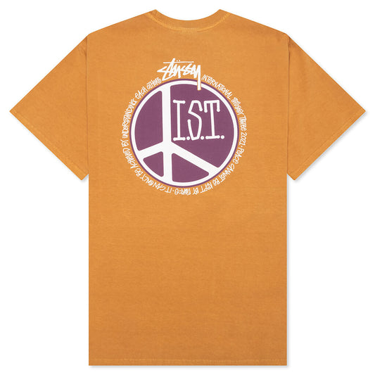 Peace Dot Pigment Dyed Tee - Copper