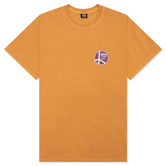 Peace Dot Pigment Dyed Tee - Copper