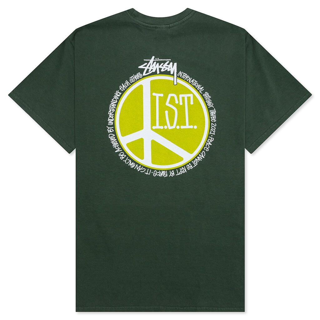 Peace Dot Pigment Dyed Tee - Pine