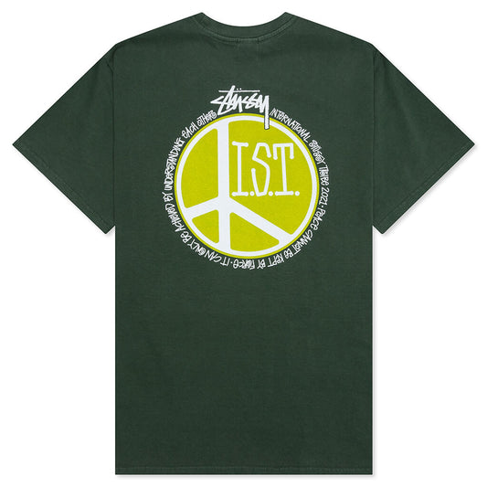 Peace Dot Pigment Dyed Tee - Pine