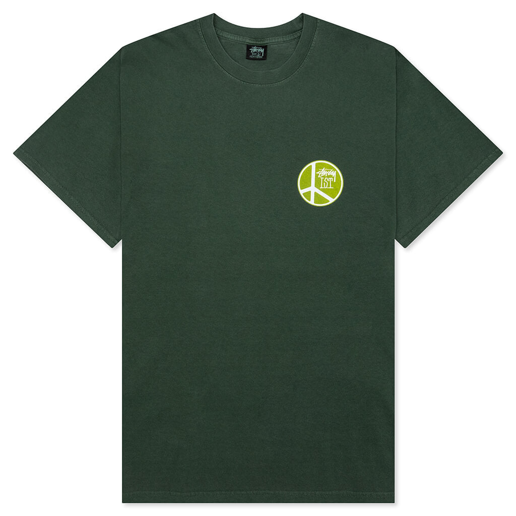Peace Dot Pigment Dyed Tee - Pine