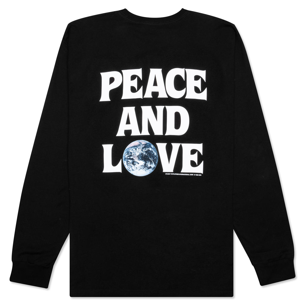 Peace and Love L/S Tee - Black