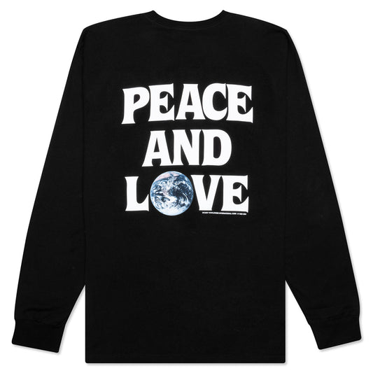 Peace and Love L/S Tee - Black