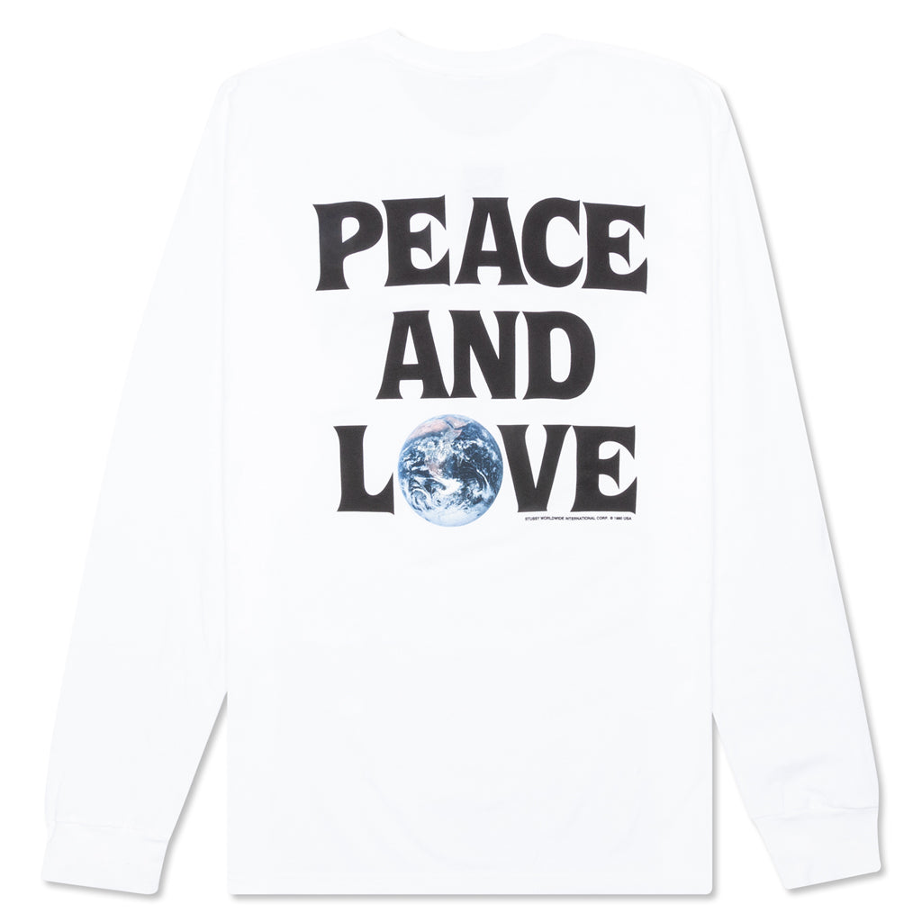 Peace and Love L/S Tee - White