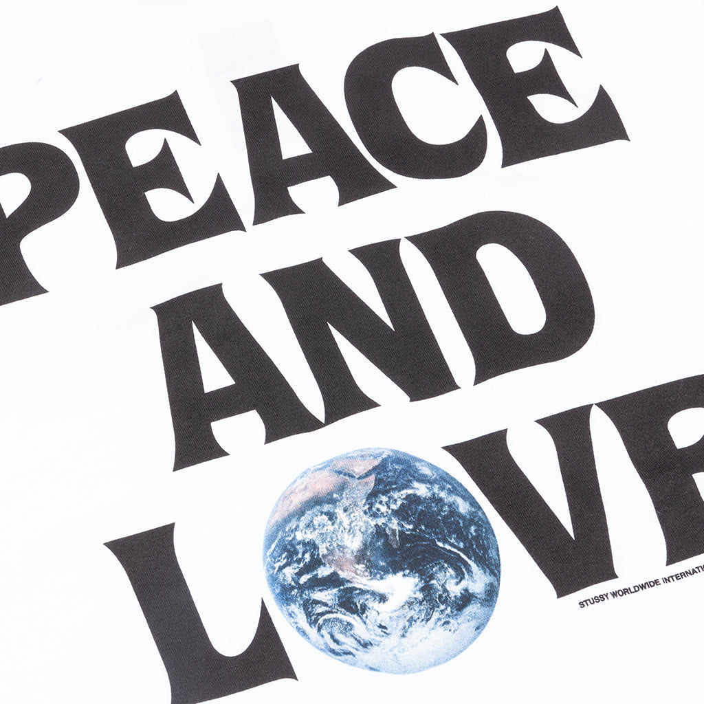 Peace and Love L/S Tee - White