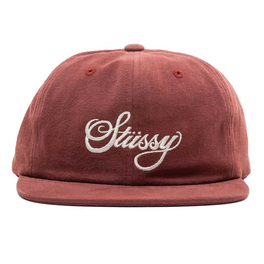 Peached Canvas Cap - Burgundy
