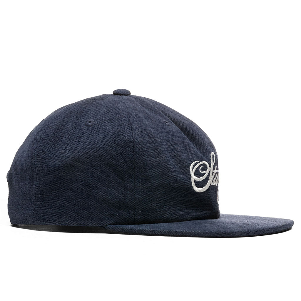 Peached Canvas Cap - Navy