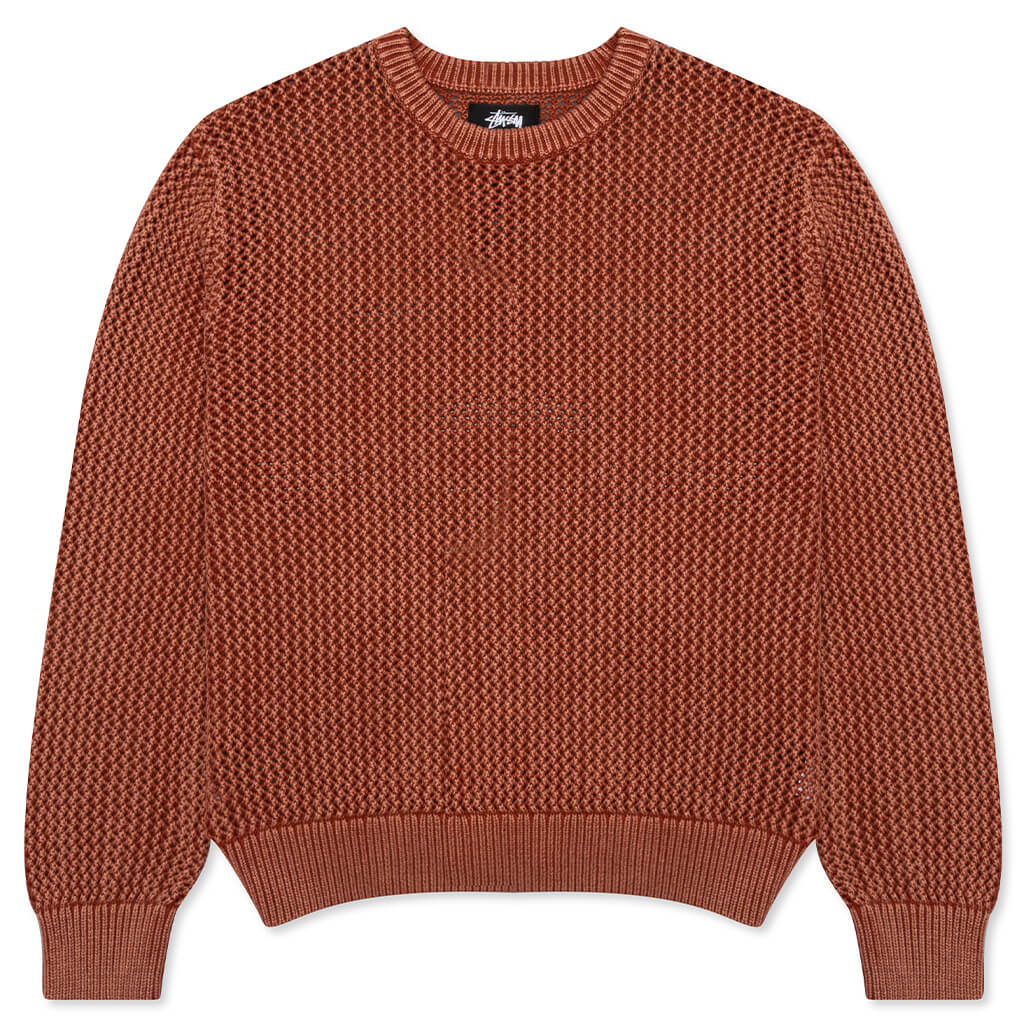 Pigment Dyed Loose Gauge Sweater - Salmon