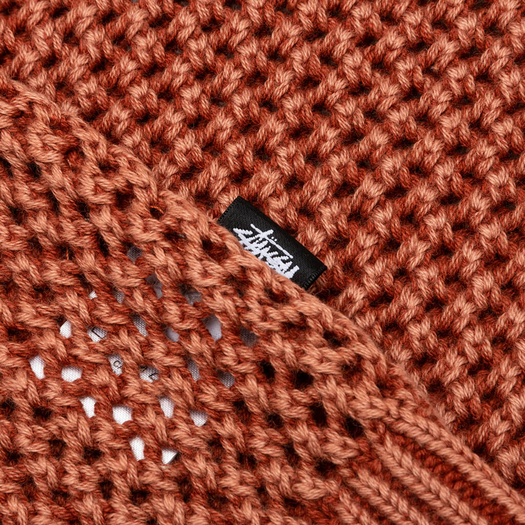 Pigment Dyed Loose Gauge Sweater - Salmon