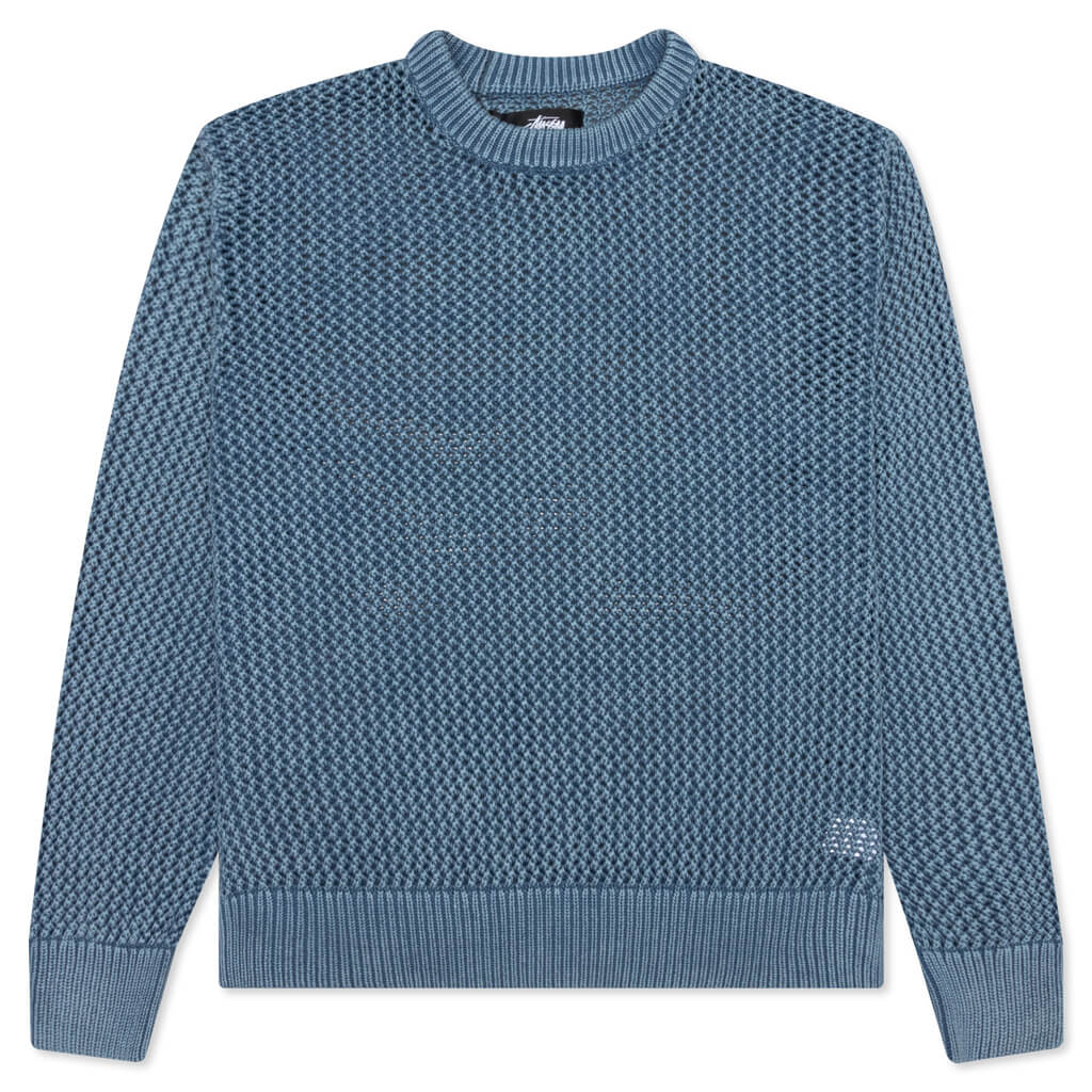 Pigment Dyed Loose Gauge Sweater - Seafoam