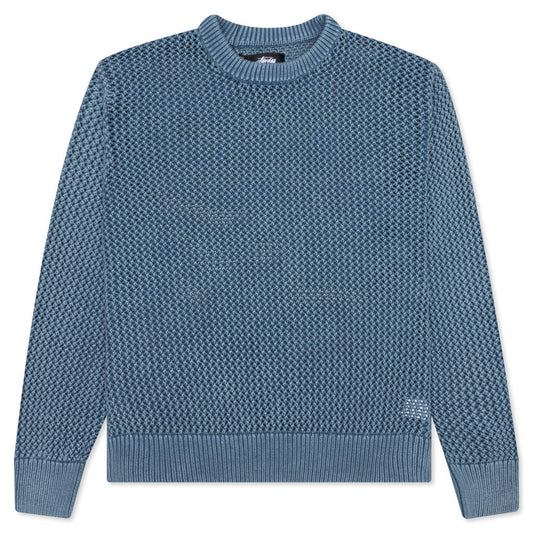 Pigment Dyed Loose Gauge Sweater - Seafoam