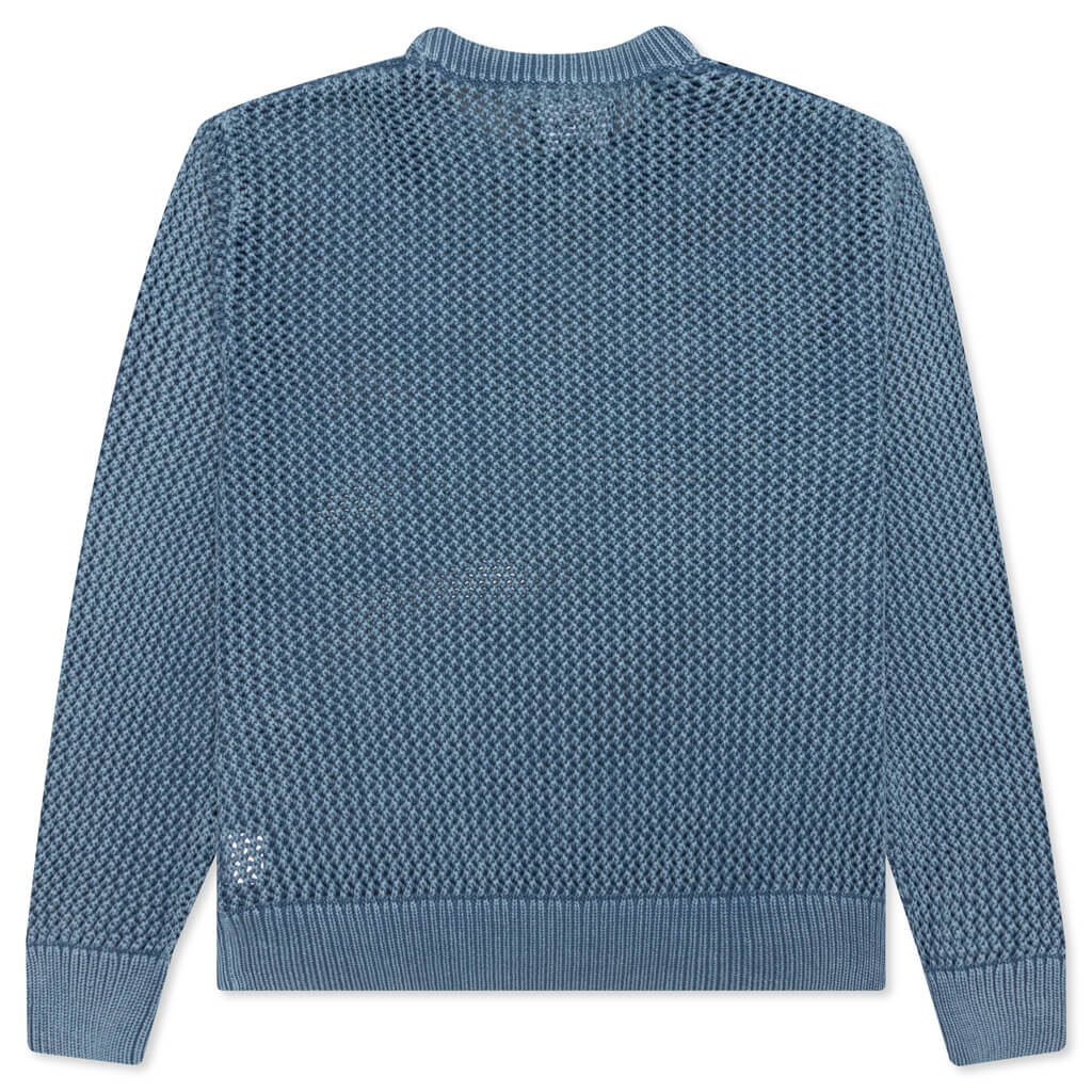 Pigment Dyed Loose Gauge Sweater - Seafoam