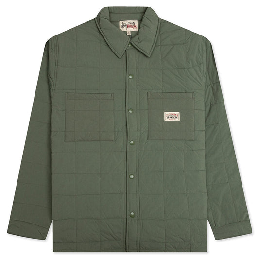 Quilted Fatigue Shirt - Green