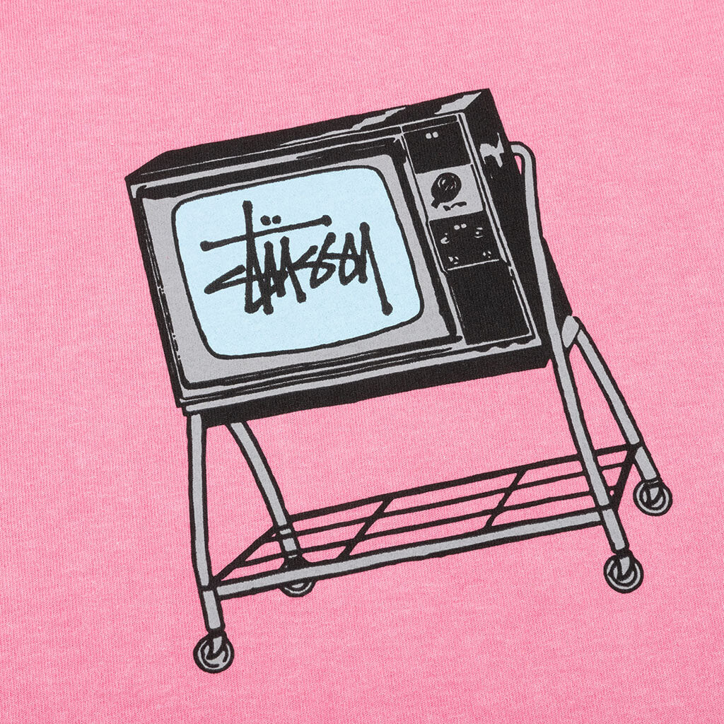 Rolling TV Pig Dyed Tee - Pink