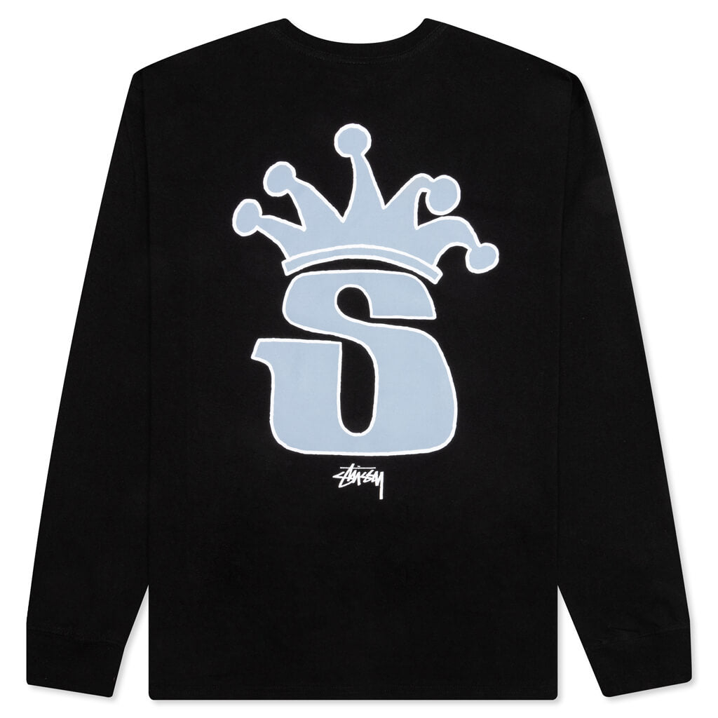 S Crown L/S Tee - Black