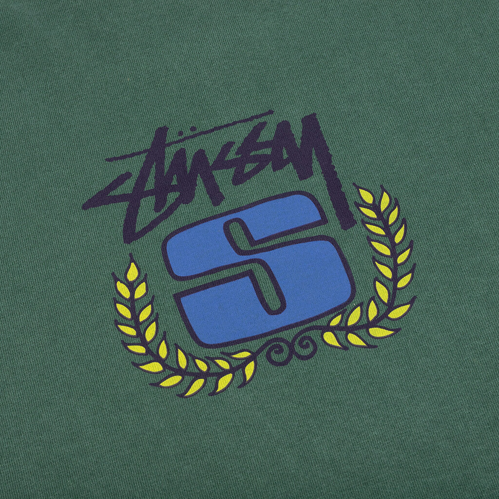 S Wreath Pigment Dyed L/S Tee - Pine