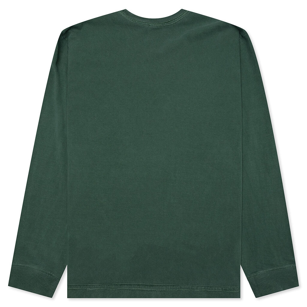 S Wreath Pigment Dyed L/S Tee - Pine