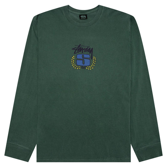 S Wreath Pigment Dyed L/S Tee - Pine