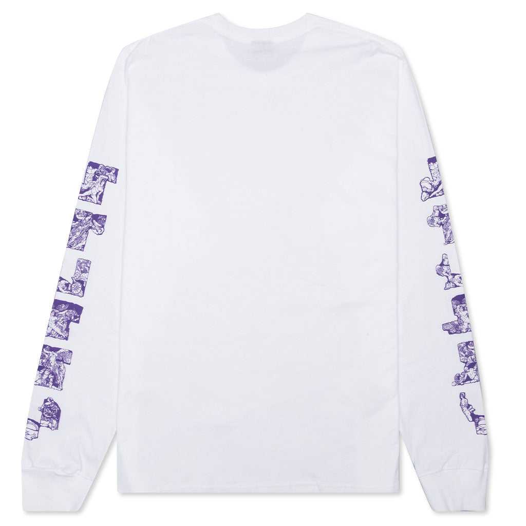 Sculptures L/S Tee - White