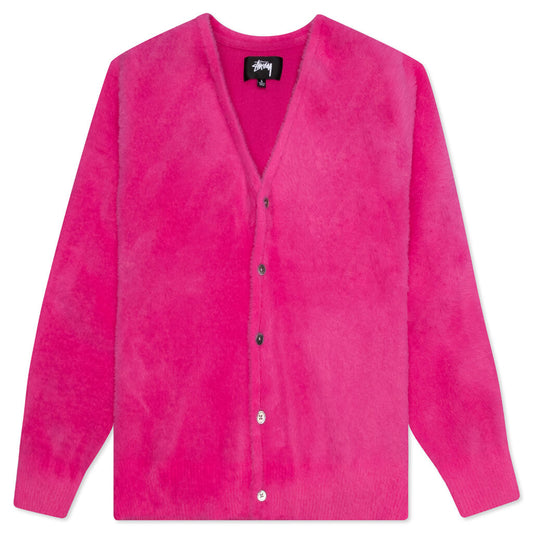 Shaggy Cardigan - Fuchsia