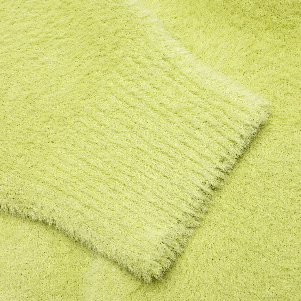 Shaggy Cardigan - Lime