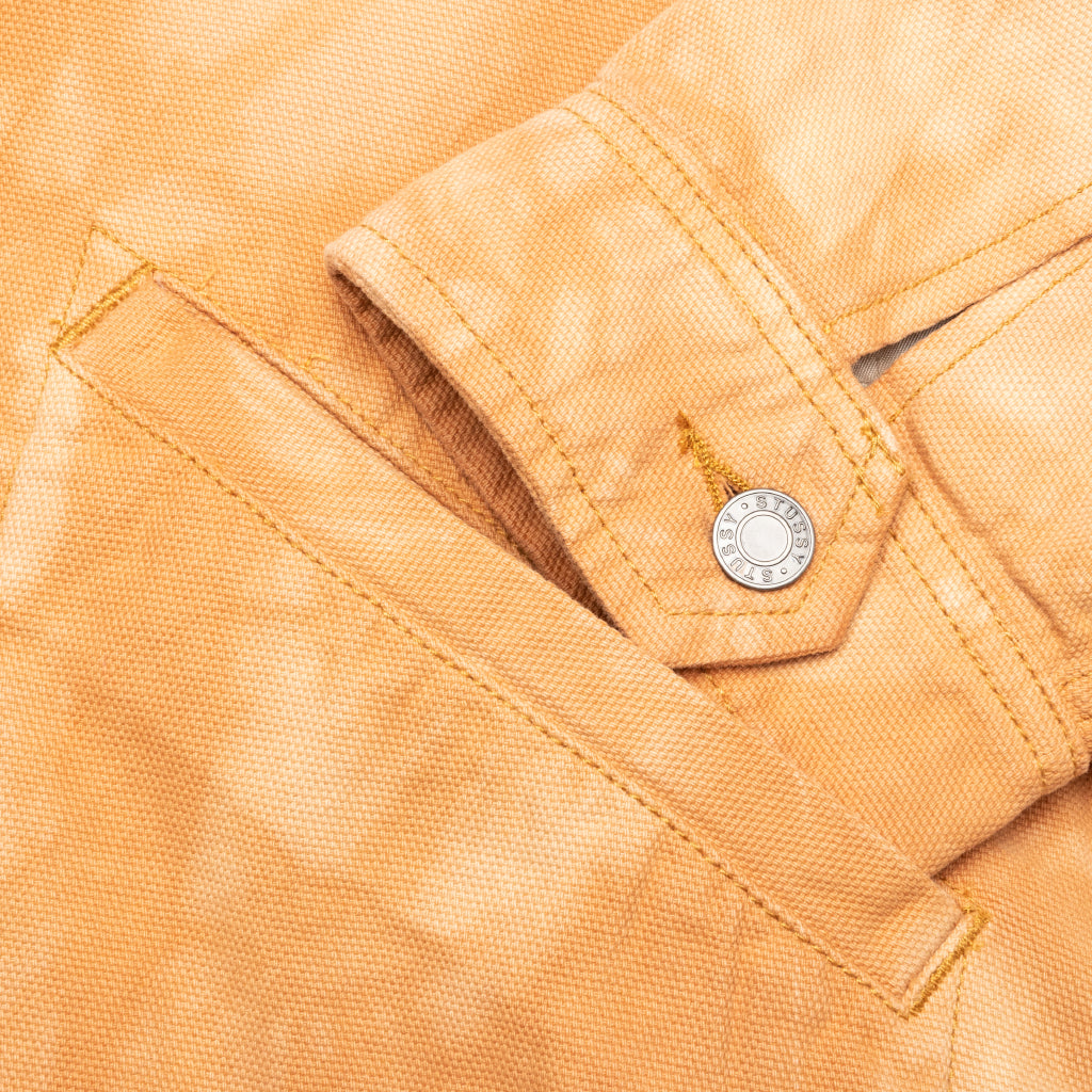 Shearling Dyed Trucker Jacket - Brown