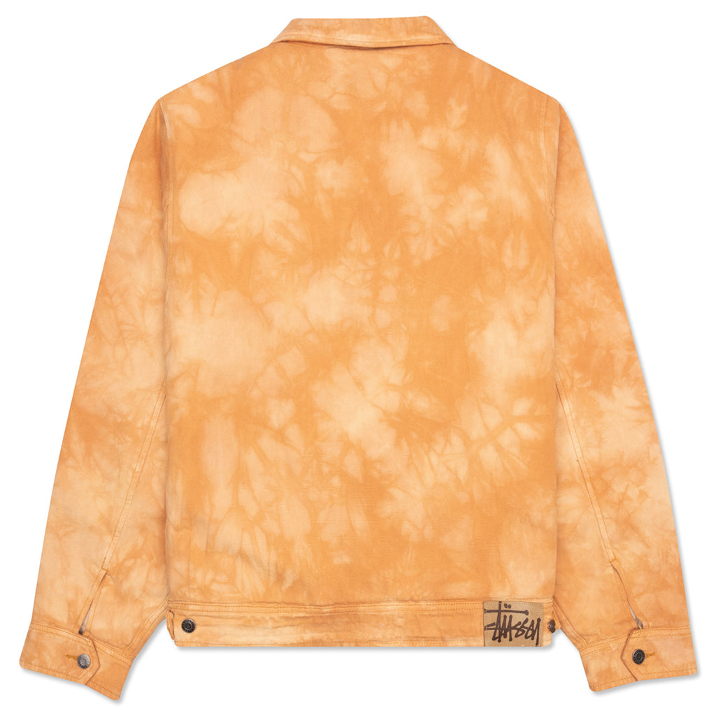 Shearling Dyed Trucker Jacket - Brown